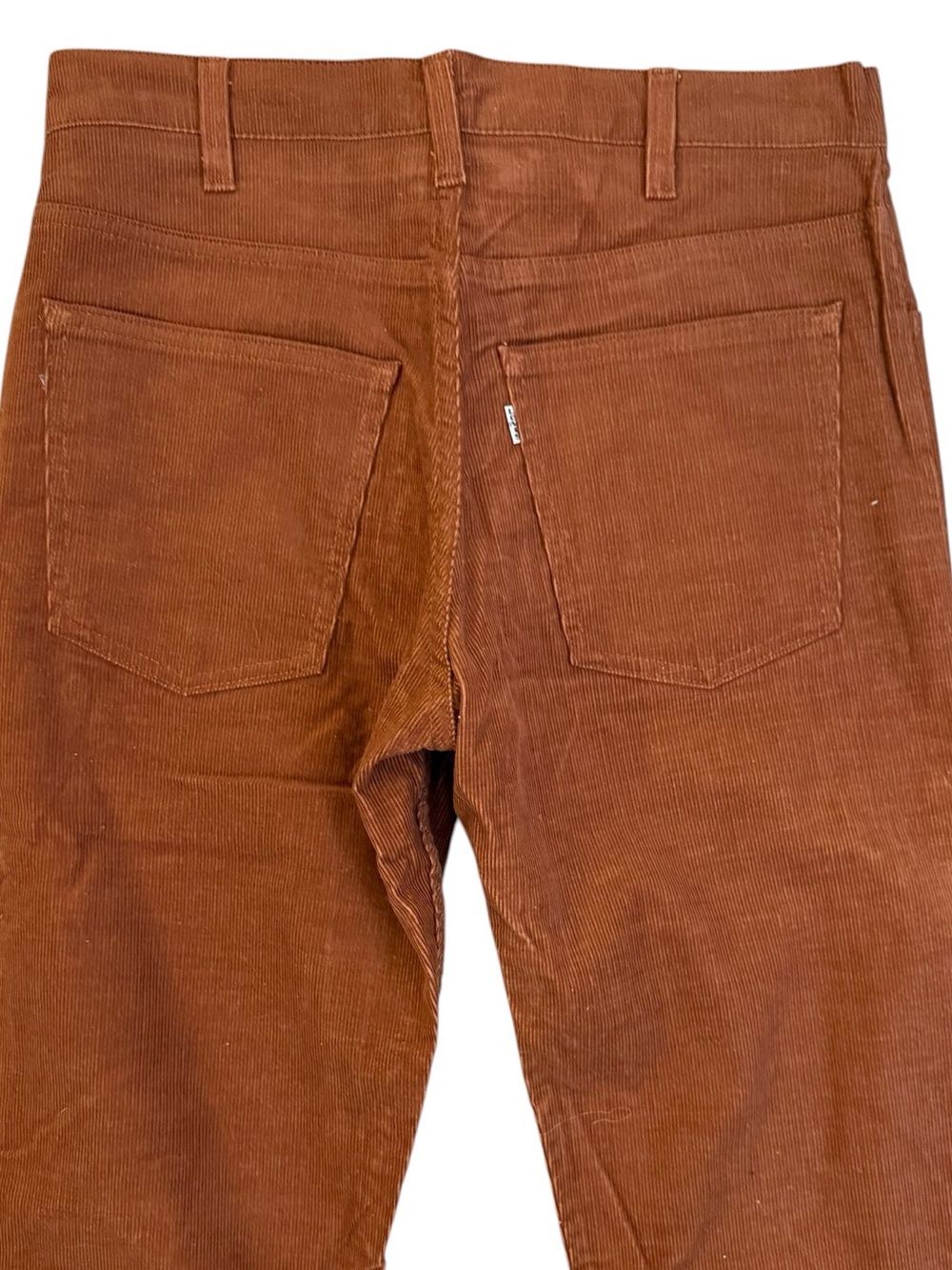 VTG 1980 Levis 519 Corduroy Pants Brown White Tab Straight 32x36 Fits 30x34 USA - Picture 6 of 15